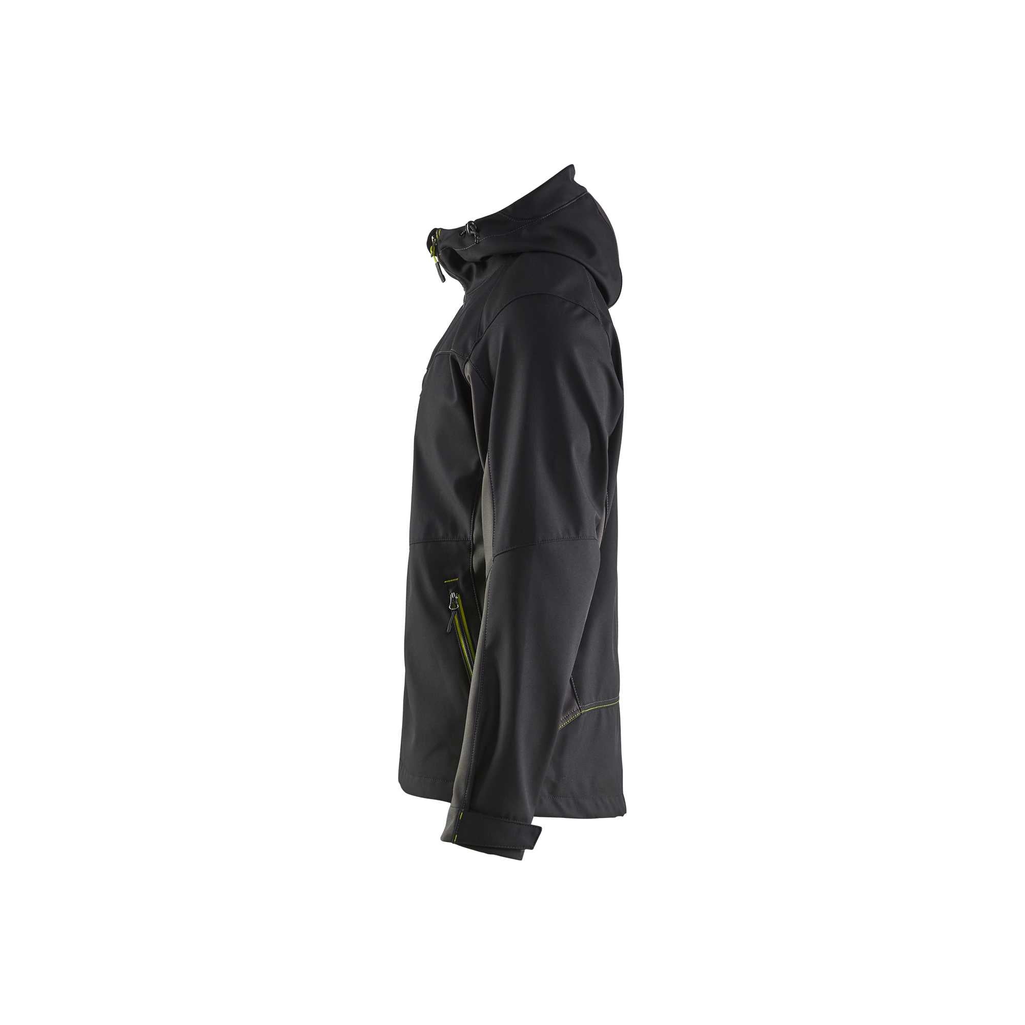 BLAKLADER 47532516 Softshell Jacket with Hood Softshell Work Jacket MEN - Water Repellent